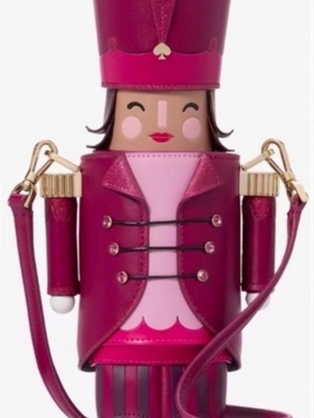 Kate Spade Oh What Fun 3D Pink Nutcracker Crossbody Bag Brand New